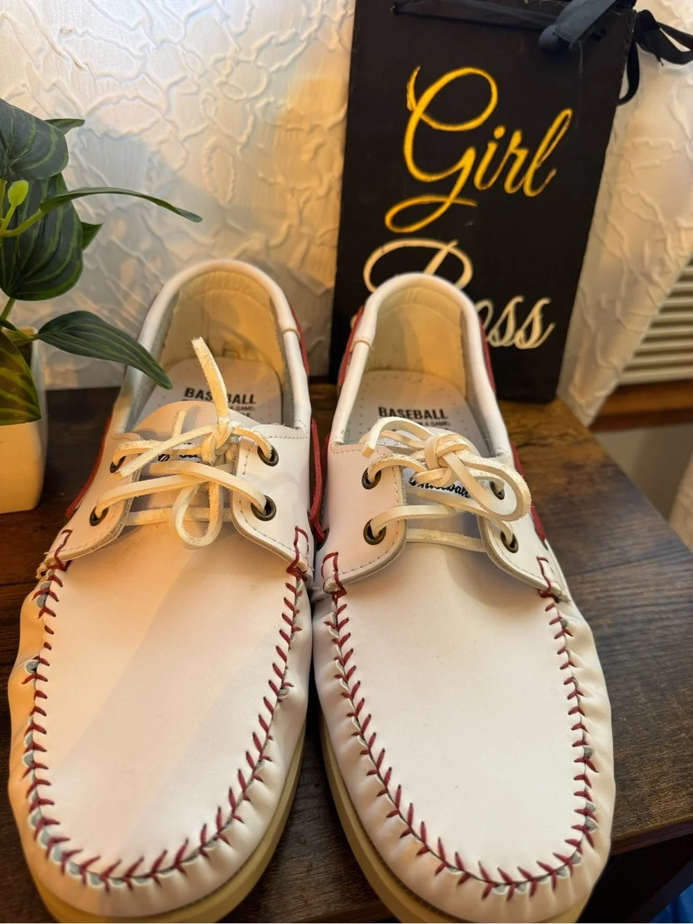 Baseball Limitee Edition moccasin boat shoe